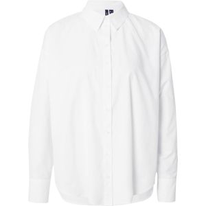 Vero Moda - Blouse - Wit - Katoen - Bright White Shirt Freewear