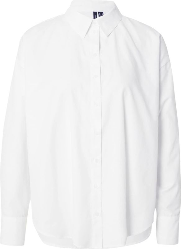 Vero Moda - Blouse - Wit - Katoen - Bright White Shirt Freewear