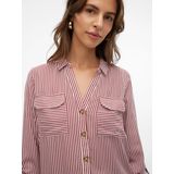 Blouse - VMBumpy - Gestreept - Klassieke Blouse - Lange Mouw - Normale Pasvorm