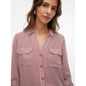 Blouse - VMBumpy - Gestreept - Klassieke Blouse - Lange Mouw - Normale Pasvorm