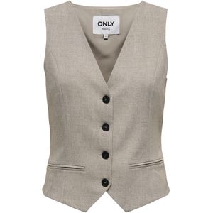 Only, Dames, Jassen, Bruin, Maat: XL Leer,