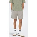 Onstel - Regular Fit Shorts - Korte Broek - Zwart - Elastische Tailleband