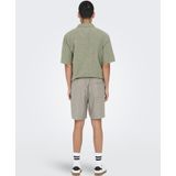 Onstel - Regular Fit Shorts - Korte Broek - Zwart - Elastische Tailleband