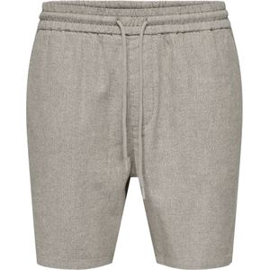 Onstel - Regular Fit Shorts - Korte Broek - Zwart - Elastische Tailleband