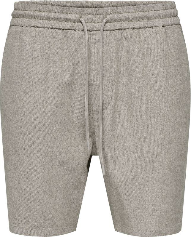 Onstel - Regular Fit Shorts - Korte Broek - Zwart - Elastische Tailleband