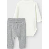 Romper Set - Lange Mouwen - Ronde Hals - Met Strik en Knoop Detail