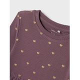 Jersey - Jurk - All-over Print - Glitterprint - Regular Fit - O-hals - Lange Mouwen