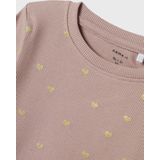 Jersey - Jurk - Midi-lengte - All-over Print - Glitterprint - O-hals