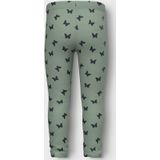 Legging - Herhaalde Print - Geborstelde Sweatstof - Verstelbare Taille