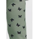 Legging - Herhaalde Print - Geborstelde Sweatstof - Verstelbare Taille