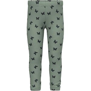 Legging - Herhaalde Print - Geborstelde Sweatstof - Verstelbare Taille