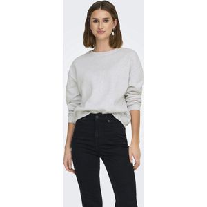 Only Elliot Sweater - Dames Lange rits fleece - Light Grey Melange
