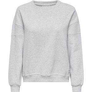 Only Elliot Sweater - Dames Lange rits fleece - Light Grey Melange