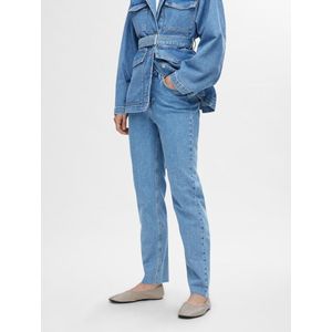 Selected Femme Ellin HW Straight Jeans Light Blue Denim