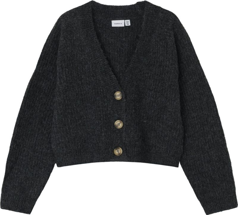 Cardigan - V-hals - Lange Mouwen - Geribbelde Manchetten - 50% Gerecycled Polyester