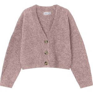 Cardigan - V-hals - Lange Mouwen - Geribbelde Manchetten - Gerecycled Polyester