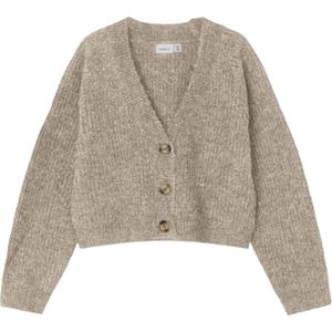 Name It Strickjacke NKFHOLLY BOXY SHORT KNIT CARD NOOS