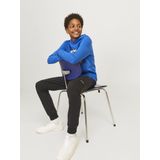 Jack and Jones Junior - Slim Fit Broek - Zwart - Loopback Sweatstof