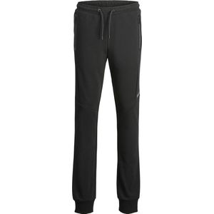 Jack and Jones Junior - Slim Fit Broek - Zwart - Loopback Sweatstof