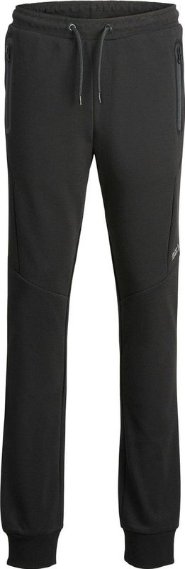 Jack and Jones Junior - Slim Fit Broek - Zwart - Loopback Sweatstof