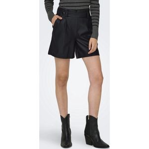 JDY - Jdysoya - Korte Broeken - Zwart - Polyurethaan - Regular Fit