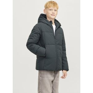 Jack & Jones - Jorvesterbro - Puffer Jacket - Donkergrijs/Donkergroen - 100% Polyester
