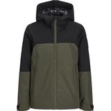 JACK & JONES JUNIOR - JCOAIDEN TRANSITIONAL - Gewatteerde Winterjas - Donkergroen/Zwart - Polyester