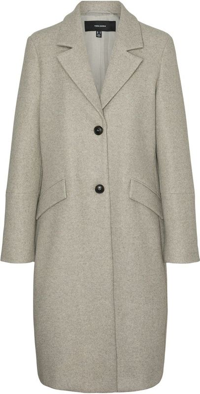 Vmfortunesara - Jas - Lang - Omkeerbaar - Knoopsluiting - Voorzakken