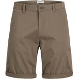 Chino Shorts - Zwart - Katoen/Elastaan - Regular Fit