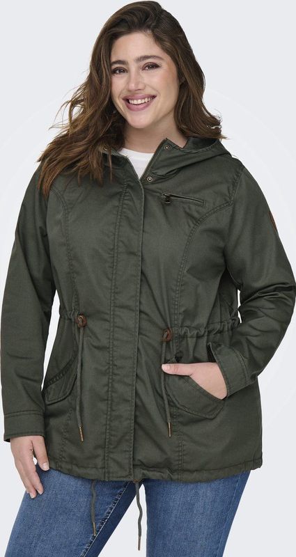 ONLY CARMAKOMA Parka "CARLORCA SPRING CANVAS PARKA OTW NOOS", mit Kapuze