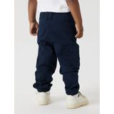 Cargo Broek - Blauw - Katoen - Verstelbare Taille