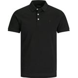 Jack & Jones Junior - JJEPAULOS POLO SS NOOS JNR - Poloshirt - Zwart - Slim Fit