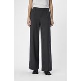 Object - Objlisa Wide Pant - Wijde Broek - Grijs - Dames