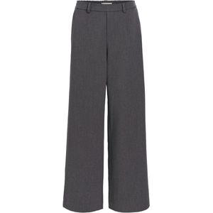 Object - Objlisa Wide Pant - Wijde Broek - Grijs - Dames