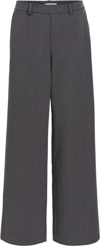 Object - Objlisa Wide Pant - Wijde Broek - Grijs - Dames