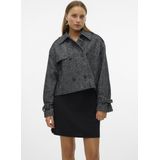 Vmmattie - Jas - Kort - Gespreide Kraag - Lange Mouwen - Knoopsluiting