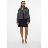 Vmmattie - Jas - Kort - Gespreide Kraag - Lange Mouwen - Knoopsluiting