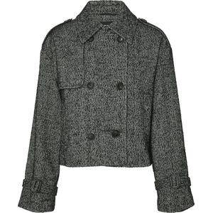 Vmmattie - Jas - Kort - Gespreide Kraag - Lange Mouwen - Knoopsluiting