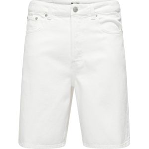 Denim Shorts - Lichtblauw - Katoen - Mid Waist - Loose Fit