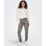 Only - onlkelda-emery MW Pull-Up Pants - Broek - Grijs - Dames