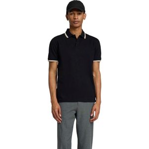 SELECTED HOMME - SLHSLIM-ATLAS SPORT SS POLO - Zwart - Jersey