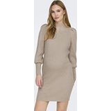 Only Maternity Gebreide jurk 'OLMKATIA'  beige