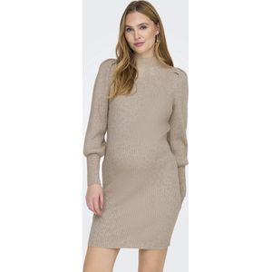 Only Maternity Gebreide jurk 'OLMKATIA'  beige