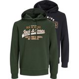 Jack & Jones Hoodie Logo Kapuzenpullover Doppelpack