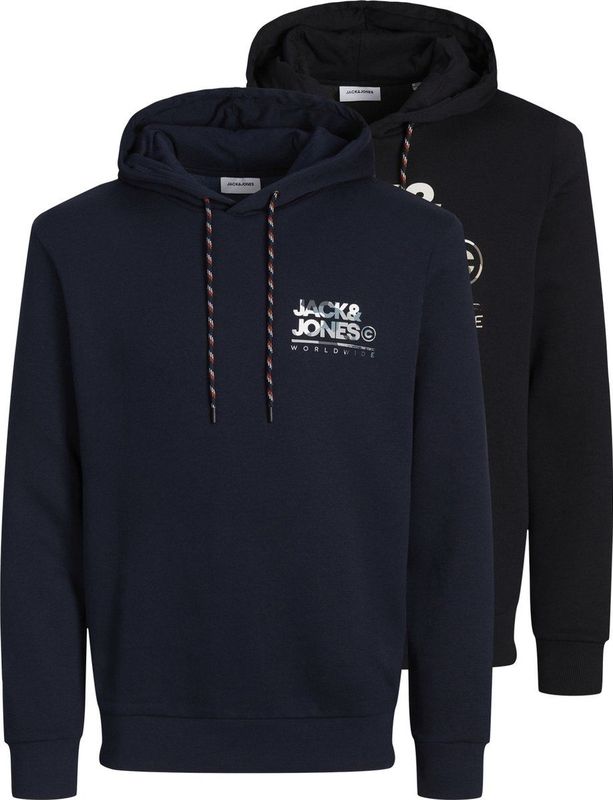 Jack & Jones Hoodie Luke Kapuzenpullover Doppelpack