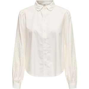 Ecru blouse met boorduursel