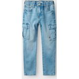 Nameit Cargo Jeans - Tapered Fit Met Cargozakken - Slijtageplekken