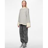 Pieces - Pcnordic Ls Loose o-Neck Knit - Dames - Gebreide Truien