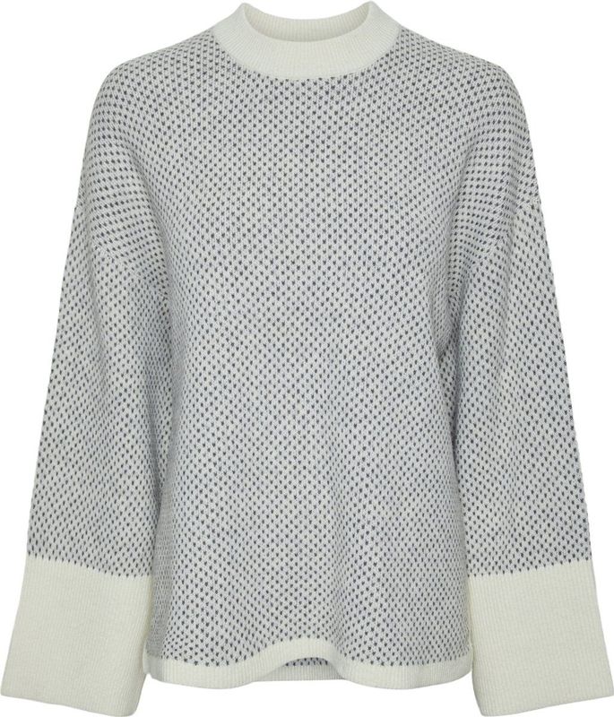 Pieces - Pcnordic Ls Loose o-Neck Knit - Dames - Gebreide Truien