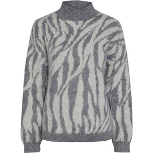 Trui - PCNOELA - Dierenprint - Gerecycled Materiaal - Losse Pasvorm - Lange Mouw